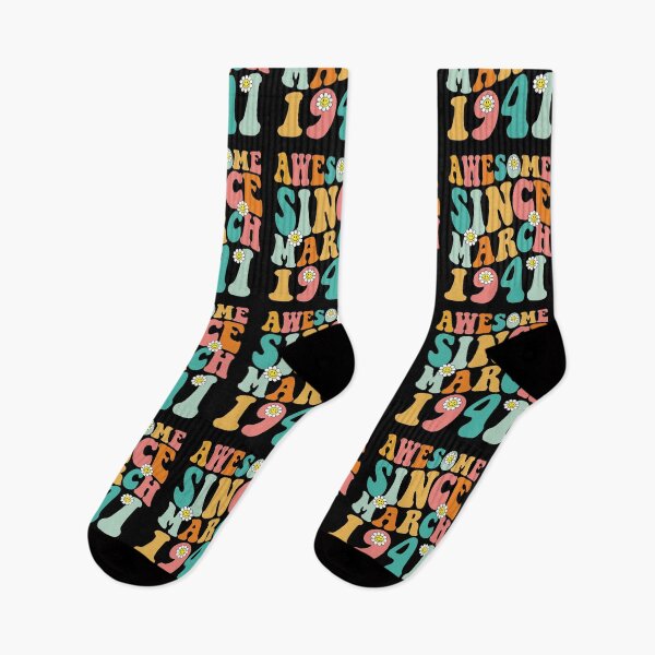Item preview, Awesome Since March 1941 | Made In 1941 | Retro Groovy Birthday designed and sold by Christina-grich.