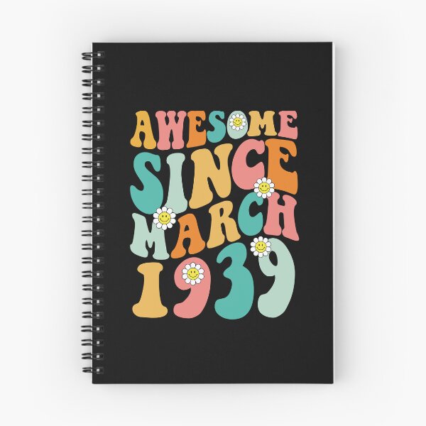 Item preview, Awesome Since March 1939 | Made In 1939 | Retro Groovy Birthday designed and sold by Christina-grich.