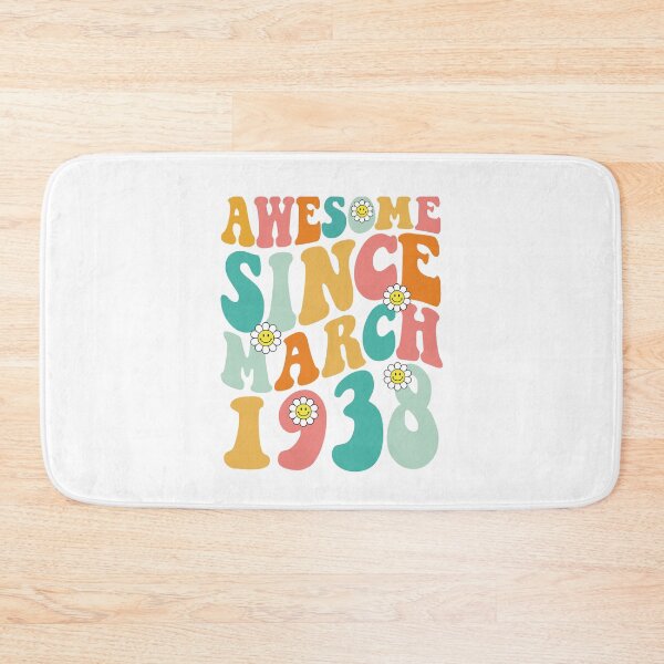 Item preview, Awesome Since March 1938 | Made In 1938 | Retro Groovy Birthday designed and sold by Christina-grich.
