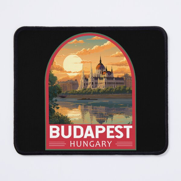 Item preview, Budapest Hungary Travel Art Emblem designed and sold by KrisSidDesigns.