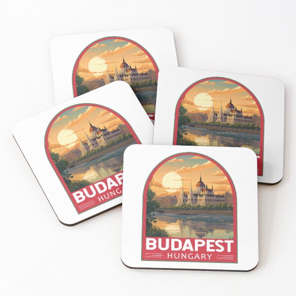 Item preview, Budapest Hungary Travel Art Emblem designed and sold by KrisSidDesigns.