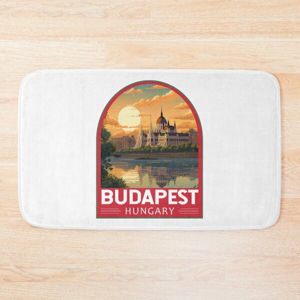 Item preview, Budapest Hungary Travel Art Emblem designed and sold by KrisSidDesigns.
