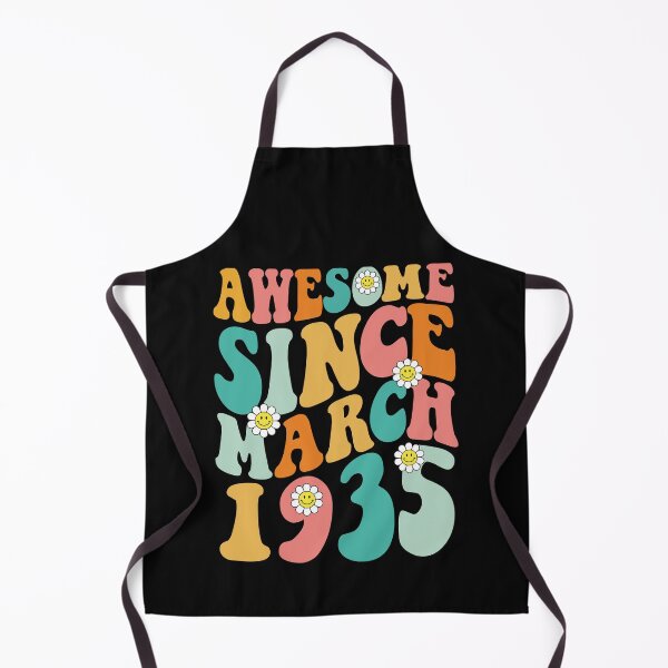 Item preview, Awesome Since March 1935 | Made In 1935 | Retro Groovy Birthday  designed and sold by Christina-grich.