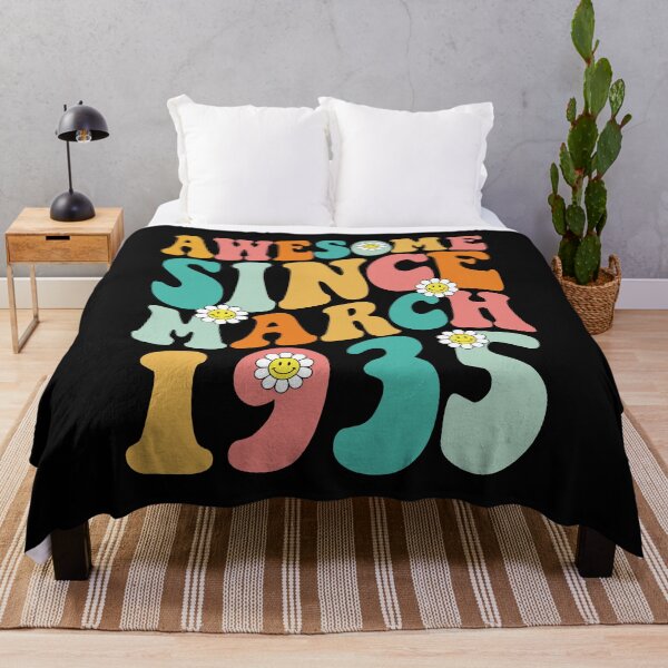 Item preview, Awesome Since March 1935 | Made In 1935 | Retro Groovy Birthday  designed and sold by Christina-grich.