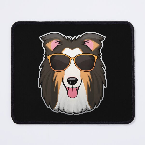 Item preview, Collie in Cool Sunglasses designed and sold by CUTEDOGGIEZ.