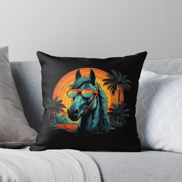 Item preview, Retro Wave Rainbow Cleveland Horse designed and sold by RedDesignSyc.