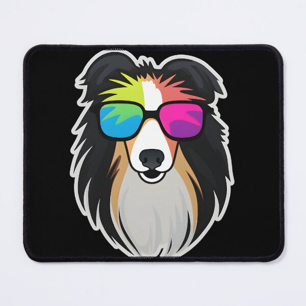 Item preview, Silly Glasses Collie designed and sold by CUTEDOGGIEZ.