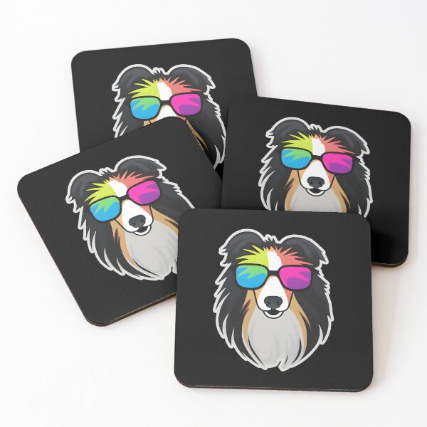 Item preview, Silly Glasses Collie designed and sold by CUTEDOGGIEZ.
