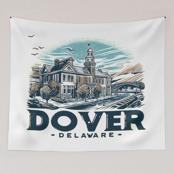 Item preview, Dover, Delaware, Watercolor Illustration designed and sold by PaintMeWorld.