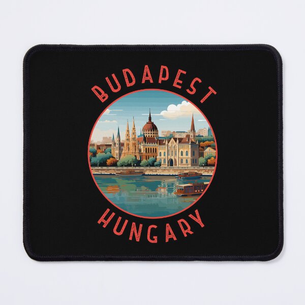 Item preview, Budapest Hungary Retro Distressed Circle designed and sold by KrisSidDesigns.