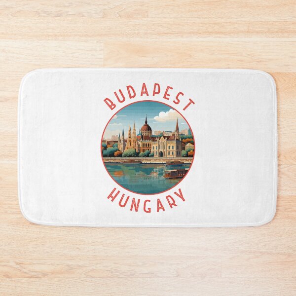 Item preview, Budapest Hungary Retro Distressed Circle designed and sold by KrisSidDesigns.