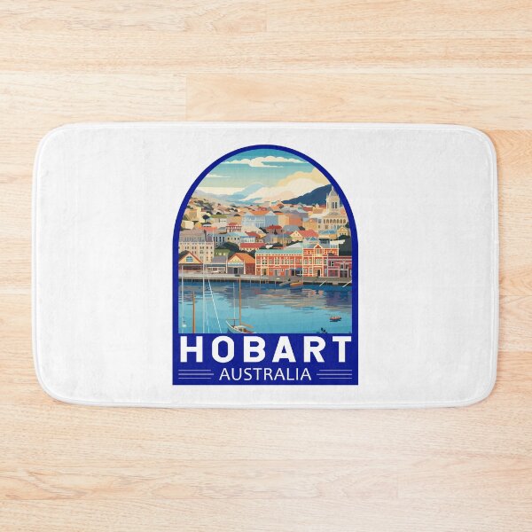 Item preview, Hobart Australia Travel Art Emblem designed and sold by KrisSidDesigns.
