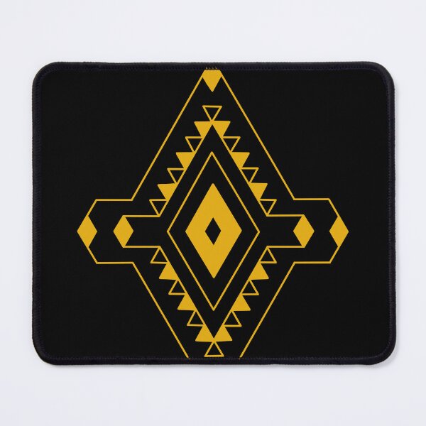 Item preview, Romanian folk inspired design yellow designed and sold by CreativeSpiral.