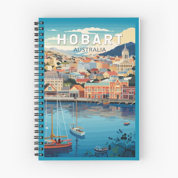 Artikelvorschau, Hobart Australien Reisekunst Vintage entworfen und verkauft von KrisSidDesigns.