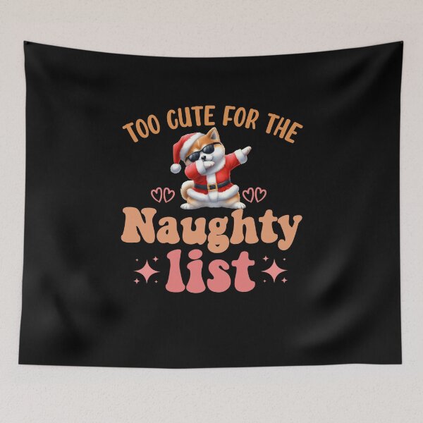 Item preview, "Too Cute for the Naughty List: Dabbing Akita Christmas Delight" designed and sold by Xhevahir.