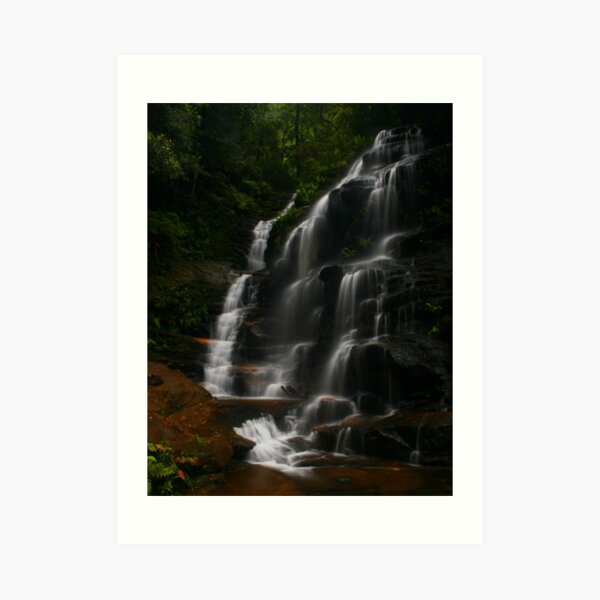 Night falls on the falls Art Print