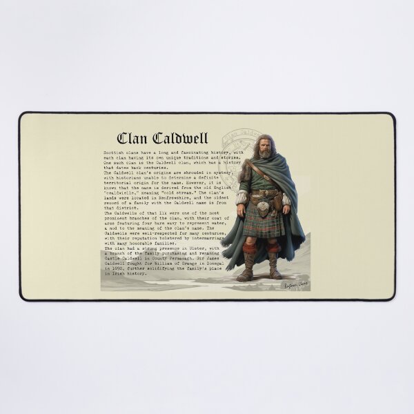 Item preview, Clan Caldwell Scottish History  designed and sold by BagTown Clans.