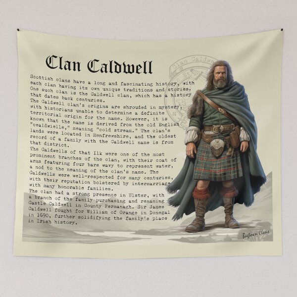 Item preview, Clan Caldwell Scottish History  designed and sold by BagTown Clans.