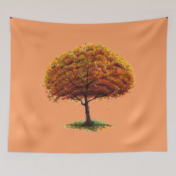 Item preview, Autumn tree designed and sold by PenworkGallery.