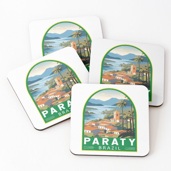 Item preview, Paraty Brazil Travel Art Emblem designed and sold by KrisSidDesigns.