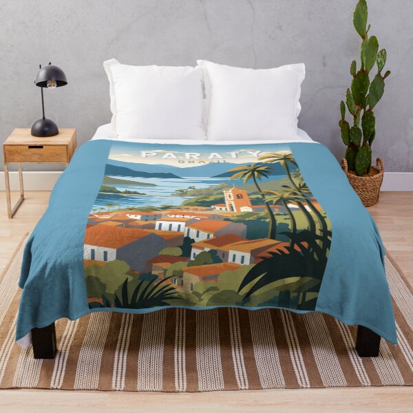 Item preview, Paraty Brazil Travel Art Vintage designed and sold by KrisSidDesigns.