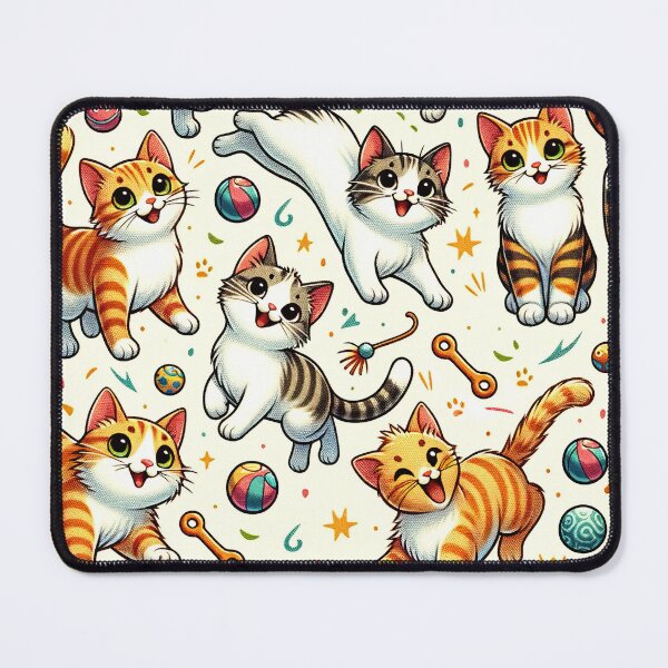 Item preview, Playful Kittens Print - Chic Chat Créations Ref.081 designed and sold by ChicChat.