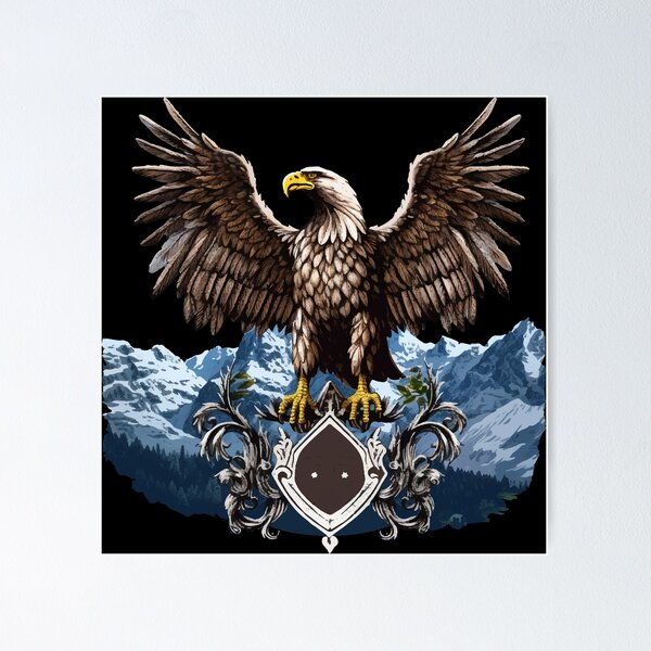 Item preview, Eagle golden eagle king of the skies with mountains designed and sold by Andrea-Design.