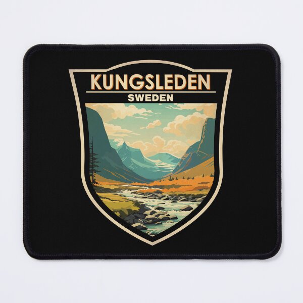 Item preview, Kungsleden Sweden Travel Art Badge designed and sold by KrisSidDesigns.