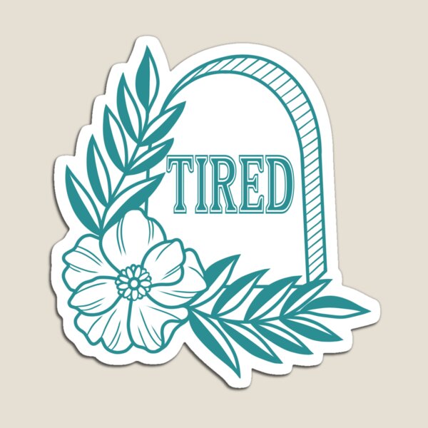 Item preview, Teal Tired Grave Traditional Tattoo Design designed and sold by Bethcust.