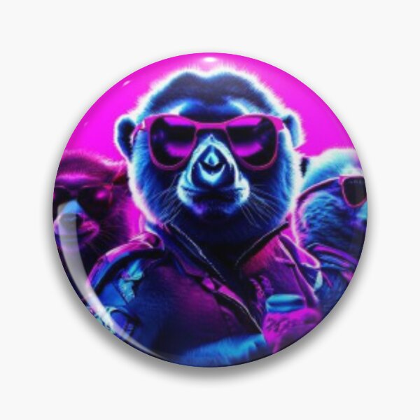 Item preview, Edgy Animal Trio: Neon Characters designed and sold by Art Genix.
