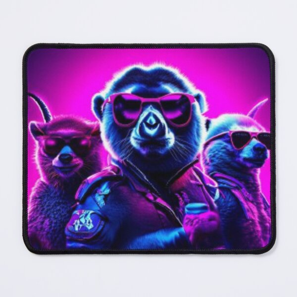 Item preview, Edgy Animal Trio: Neon Characters designed and sold by Art Genix.