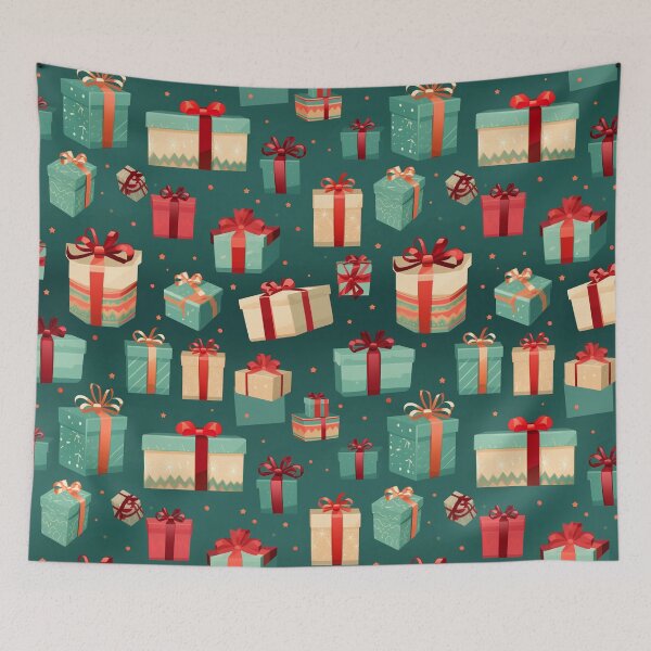 Item preview, Christmas seamless pattern gift, parcel and packages designed and sold by mliotard.
