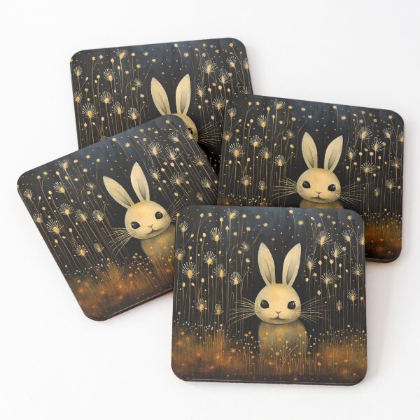 Item preview, abstract art print of a detailed rabbit print designed and sold by dcrc.