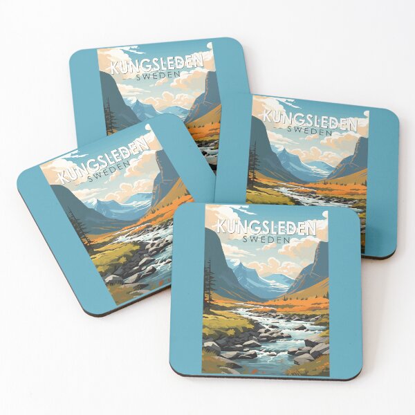 Item preview, Kungsleden Sweden Travel Art Vintage designed and sold by KrisSidDesigns.
