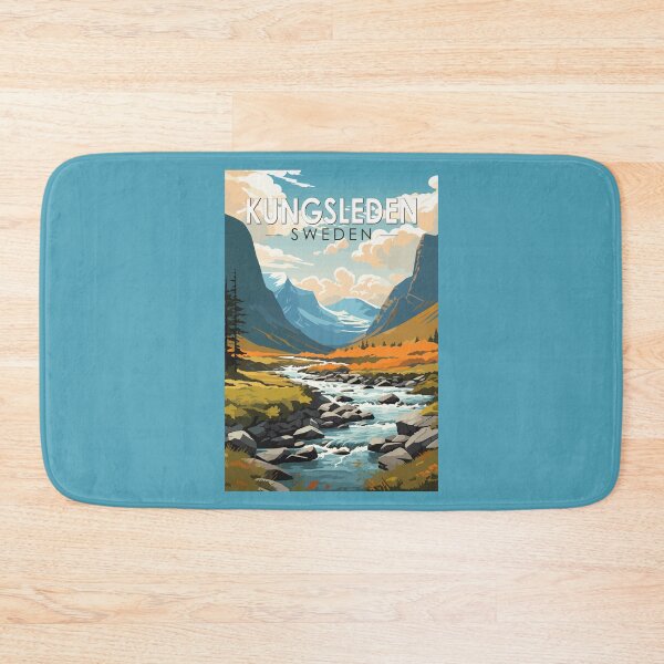 Item preview, Kungsleden Sweden Travel Art Vintage designed and sold by KrisSidDesigns.