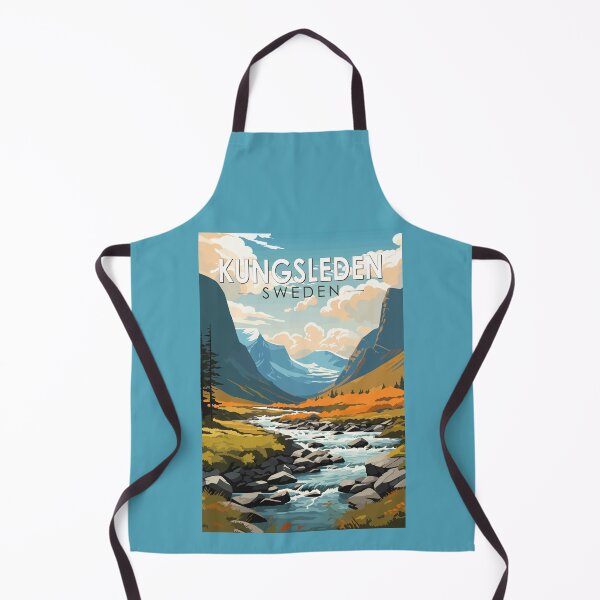 Item preview, Kungsleden Sweden Travel Art Vintage designed and sold by KrisSidDesigns.