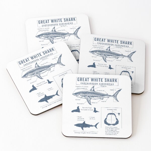 Item preview, Great White Shark Anatomy | Marine Biologist | Shark Lovers designed and sold by Christina-grich.