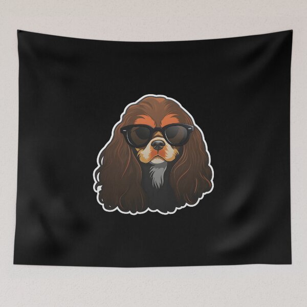 Artikelvorschau, Englischer Toy Spaniel Mit Cooler Sonnenbrille entworfen und verkauft von CUTEDOGGIEZ.