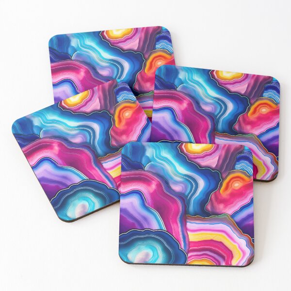 Item preview, Rainbow agate inspired design I designed and sold by TheLandsOfMagic.