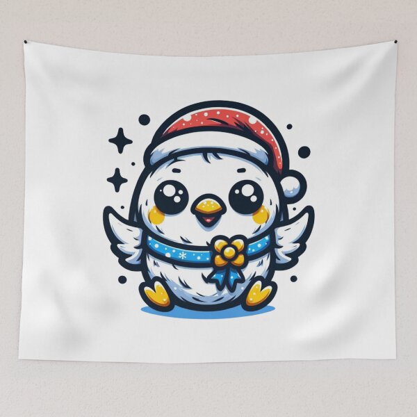 Item preview, Van Gogh Starry Night Style Kawaii Cute Chicken For Christmas designed and sold by CandyDroidMerch.