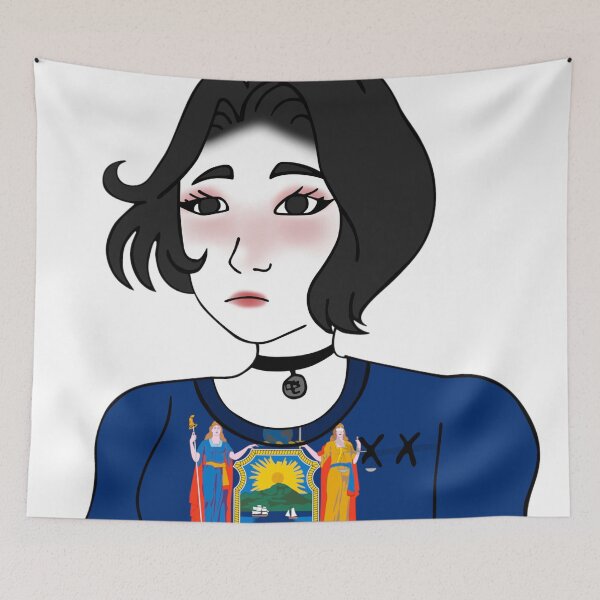Item preview, Doomer Girl Wojak - New York designed and sold by AztecaPixels.