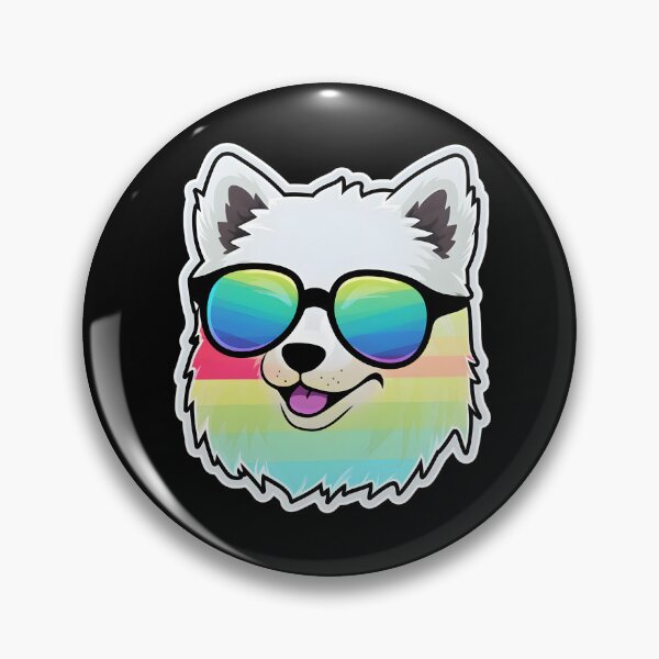 Item preview, Silly Glasses Eskimo Dog designed and sold by CUTEDOGGIEZ.