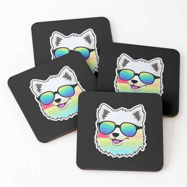 Item preview, Silly Glasses Eskimo Dog designed and sold by CUTEDOGGIEZ.