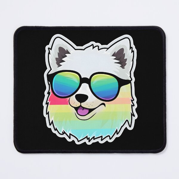 Item preview, Silly Glasses Eskimo Dog designed and sold by CUTEDOGGIEZ.