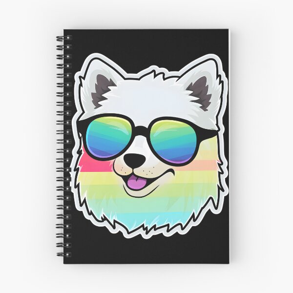 Item preview, Silly Glasses Eskimo Dog designed and sold by CUTEDOGGIEZ.