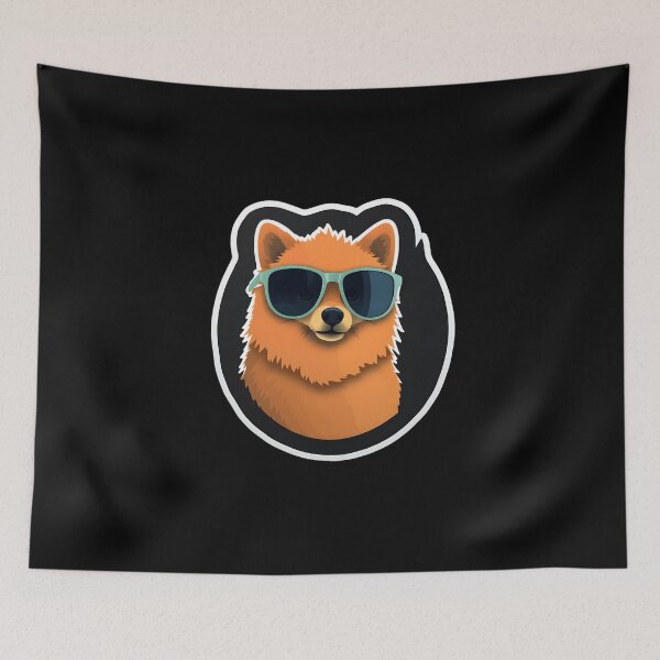 Item preview, Finnish Spitz in Cool Sunglasses designed and sold by CUTEDOGGIEZ.