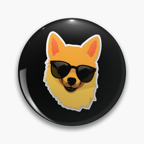 Item preview, Silly Glasses Finnish Spitz designed and sold by CUTEDOGGIEZ.