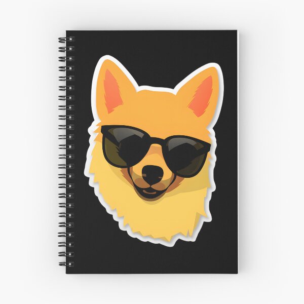 Item preview, Silly Glasses Finnish Spitz designed and sold by CUTEDOGGIEZ.