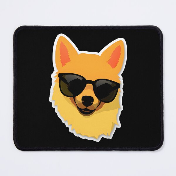 Item preview, Silly Glasses Finnish Spitz designed and sold by CUTEDOGGIEZ.