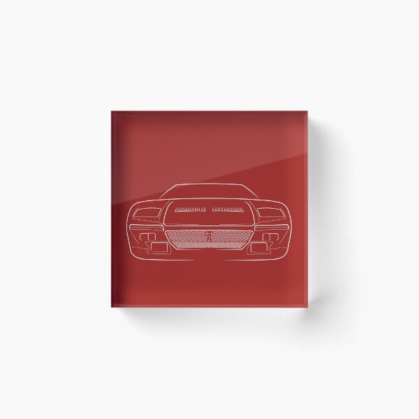 Item preview, DeTomaso Pantera - front stencil, white designed and sold by mal-photography.
